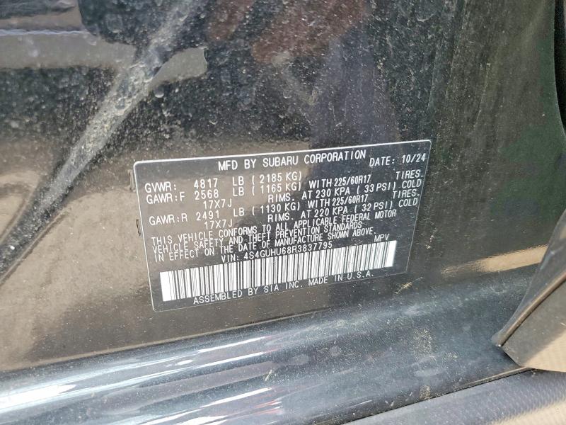 Aukcja sprzedaży 2024 Subaru Crosstrek, vin: 4S4GUHU68R3837795, numer aukcji: 55173996