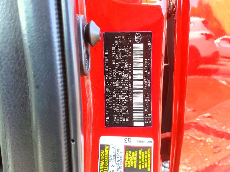 Продаж на аукціоні авто 2023 Toyota Camry, vin: 4T1K31AK1PU054914, номер лоту: 56549046