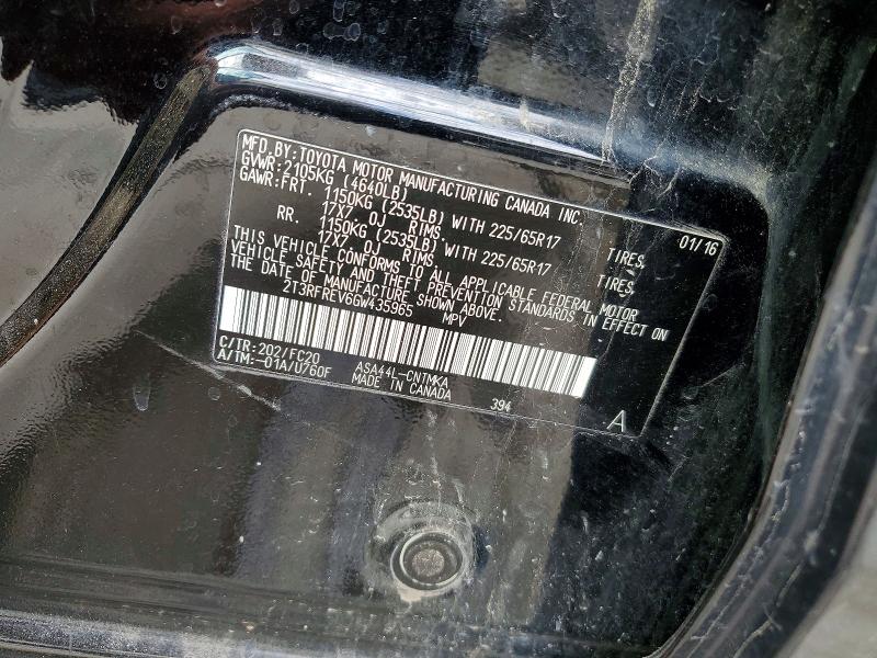 55527296 :رقم المزاد ، 2T3RFREV6GW435965 vin ، 2016 Toyota Rav4 مزاد بيع