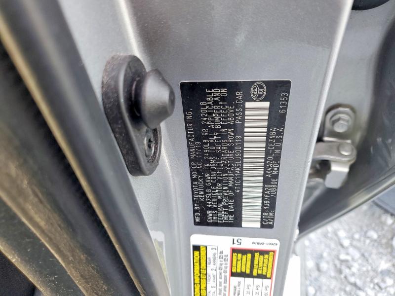 Aukcja sprzedaży 2020 Toyota Camry, vin: 4T1C11AK6LU900118, numer aukcji: 76296295