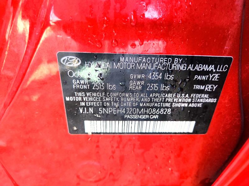 Aukcja sprzedaży 2021 Hyundai Sonata, vin: 5NPEH4J20MH086828, numer aukcji: 58897116