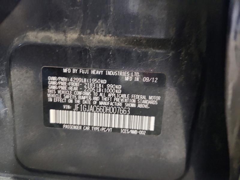 Продажа на аукционе авто 2013 Subaru Impreza, vin: JF1GJAC66DH007663, номер лота: 56505466