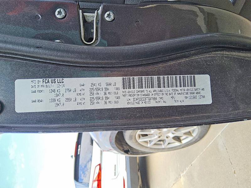 Продажа на аукционе авто 2015 Dodge Journey, vin: 3C4PDDEG3FT607084, номер лота: 57880486