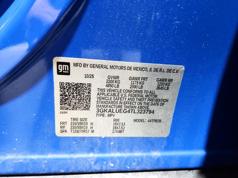 55220206 :رقم المزاد ، 3GKALUEG4TL323794 vin ، 2026 Gmc Terrain مزاد بيع