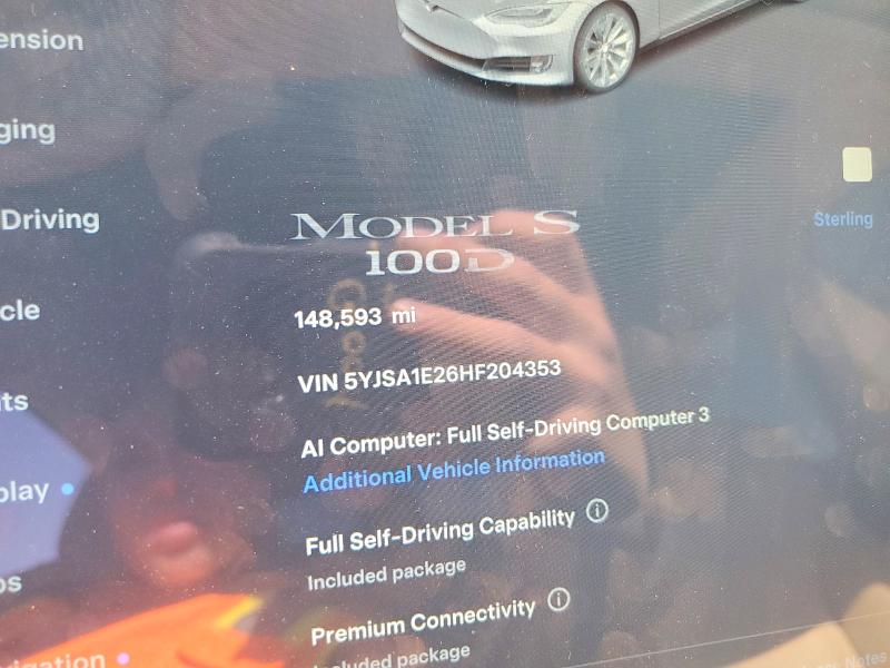 Продажа на аукционе авто 2017 Tesla Model S, vin: 5YJSA1E26HF204353, номер лота: 57118826