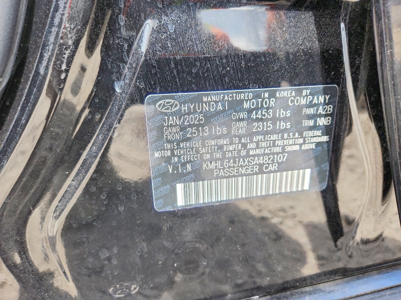 2025 Hyundai Sonata მანქანა იყიდება აუქციონზე, vin: KMHL64JAXSA482107, აუქციონის ნომერი: 56862516
