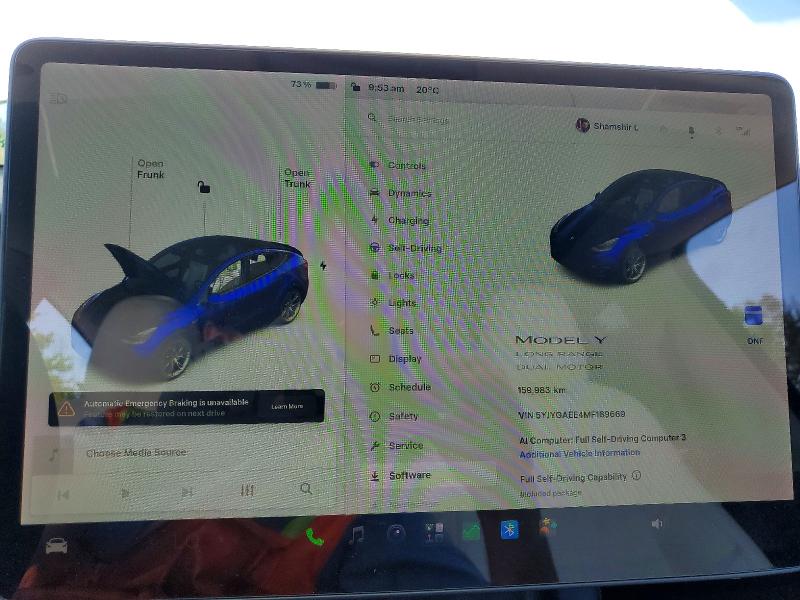 Продажа на аукционе авто 2021 Tesla Model Y, vin: 5YJYGAEE4MF189669, номер лота: 57053476