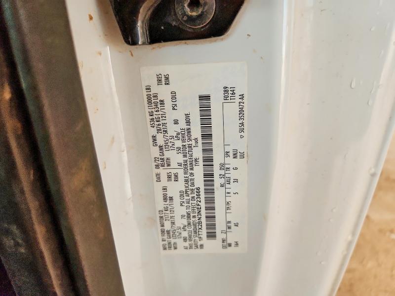 58494626 :رقم المزاد ، 1FT7X2BN3NEF23666 vin ، 2022 Ford F250 مزاد بيع