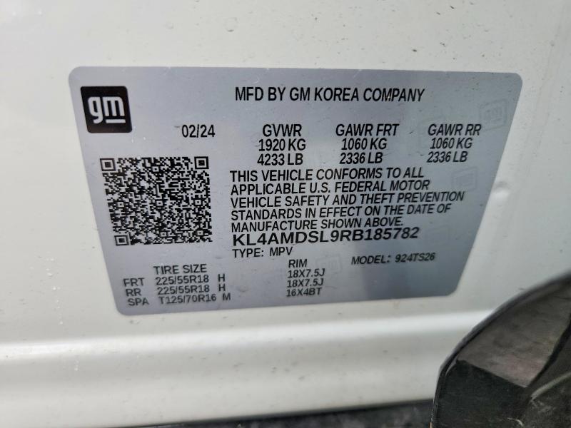 Aukcja sprzedaży 2024 Buick Encore Gx, vin: KL4AMDSL9RB185782, numer aukcji: 58796736