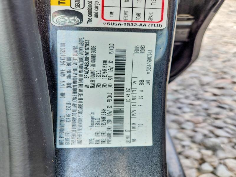 Продажа на аукционе авто 2017 Ford Fiesta, vin: 3FADP4BJ0HM167953, номер лота: 55729226