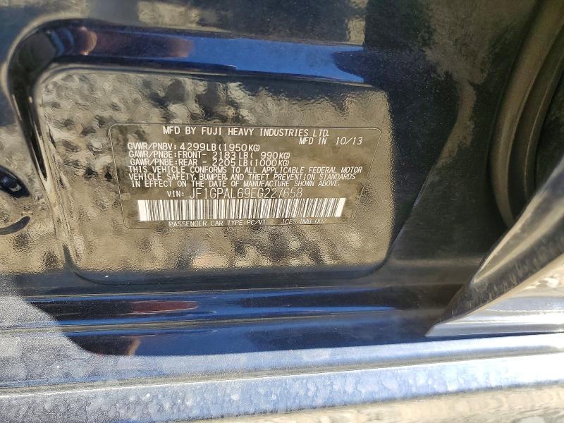 2014 Subaru Impreza მანქანა იყიდება აუქციონზე, vin: JF1GPAL69EG227658, აუქციონის ნომერი: 57082066