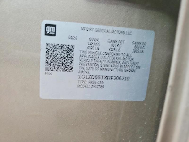 Продаж на аукціоні авто 2024 Chevrolet Malibu, vin: 1G1ZD5STXRF206719, номер лоту: 58463326