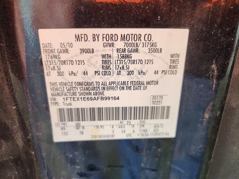 Продажа на аукционе авто 2010 Ford F150, vin: 1FTEX1E69AFB99164, номер лота: 57755816