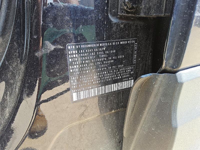 Aukcja sprzedaży 2024 Volkswagen Taos, vin: 3VV5X7B23RM105314, numer aukcji: 58103686