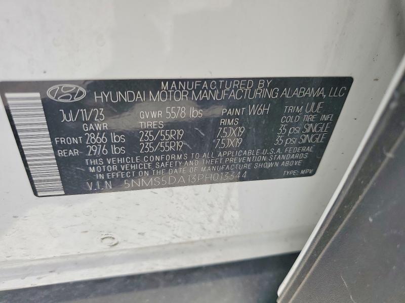 Продаж на аукціоні авто 2023 Hyundai Santa Fe, vin: 5NMS5DA13PH013344, номер лоту: 57690516