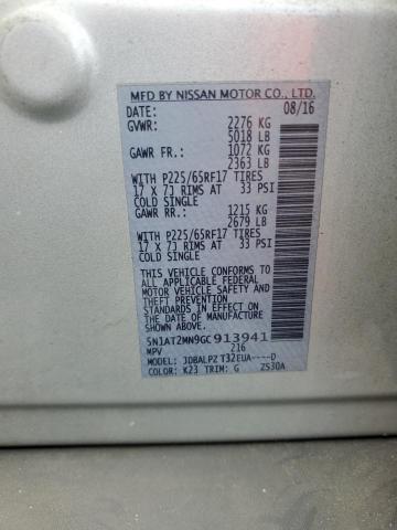Aukcja sprzedaży 2016 Nissan Rogue, vin: 5N1AT2MN9GC913941, numer aukcji: 56656936