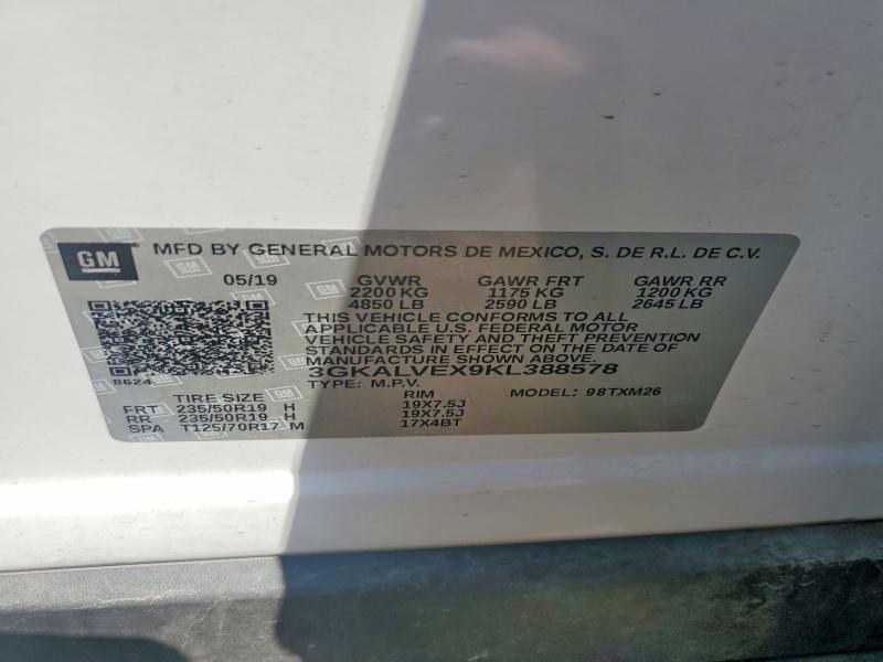 Продажа на аукционе авто 2019 Gmc Terrain, vin: 3GKALVEX9KL388578, номер лота: 59002956