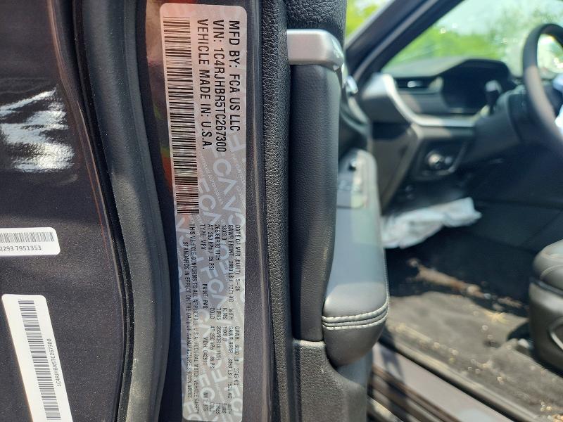 58289086 :رقم المزاد ، 1C4RJHBR5TC267300 vin ، 2026 Jeep Grand Cherokee مزاد بيع