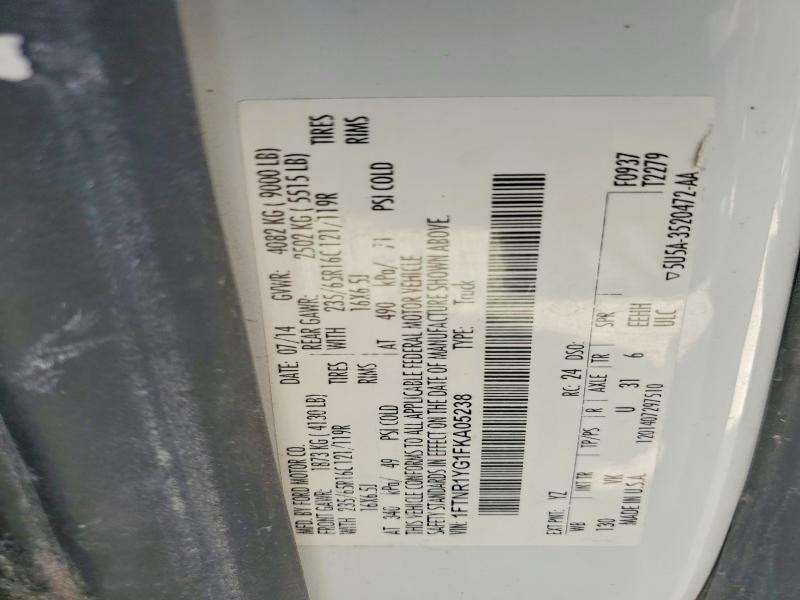 2015 Ford Transit მანქანა იყიდება აუქციონზე, vin: 1FTNR1YG1FKA05238, აუქციონის ნომერი: 57753026