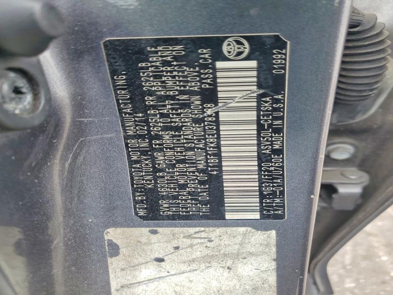 Продаж на аукціоні авто 2014 Toyota Camry, vin: 4T1BF1FK8EU378388, номер лоту: 57308516