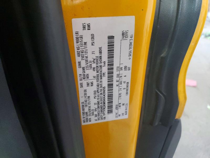 Продаж на аукціоні авто 2019 Ford Transit, vin: 1FTYR2XM5KKA50655, номер лоту: 61624366
