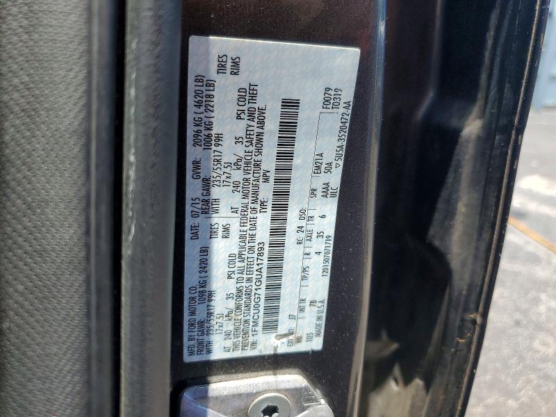 Продаж на аукціоні авто 2016 Ford Escape, vin: 1FMCU0G71GUA17893, номер лоту: 57339006
