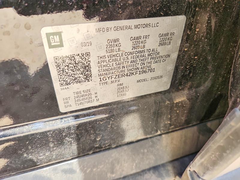 Продажа на аукционе авто 2019 Cadillac Xt4, vin: 1GYFZER42KF196701, номер лота: 56998526