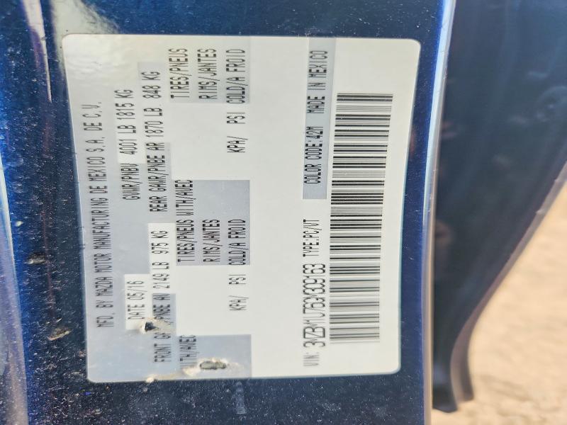 56123486 :رقم المزاد ، 3MZBM1U76GM309163 vin ، 2016 Mazda 3 مزاد بيع