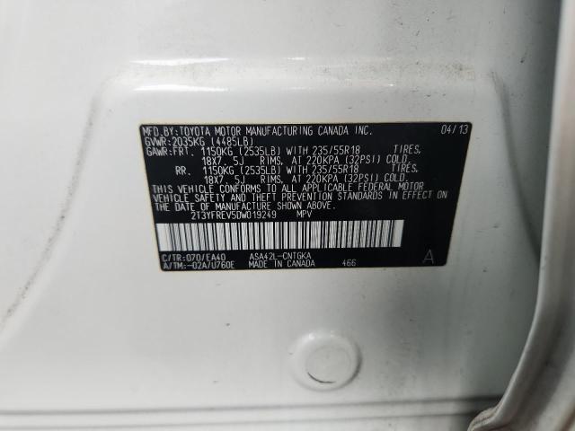 Продаж на аукціоні авто 2013 Toyota Rav4, vin: 2T3YFREV5DW019249, номер лоту: 59219906