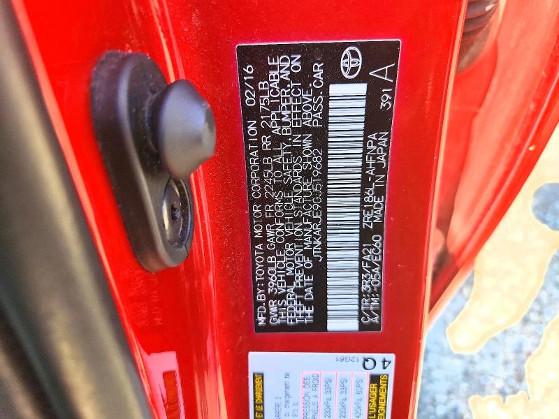 Продаж на аукціоні авто 2016 Toyota Scion, vin: JTNKARJE9GJ519682, номер лоту: 57225716