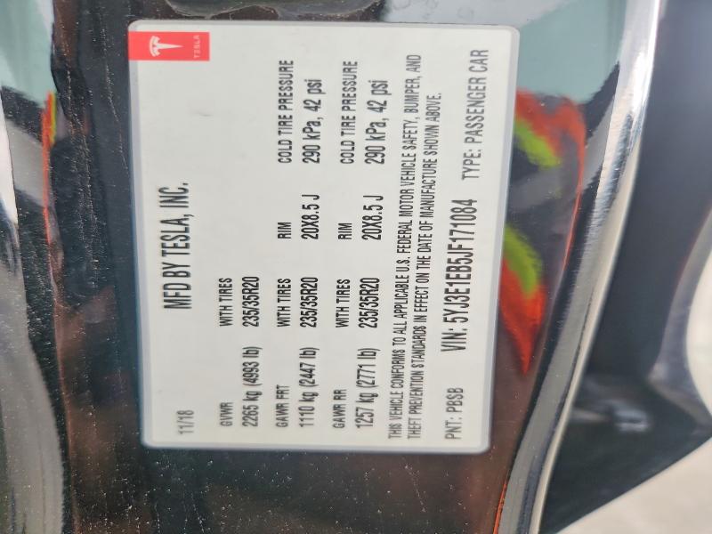 Продаж на аукціоні авто 2018 Tesla Model 3, vin: 5YJ3E1EB5JF171084, номер лоту: 54296076