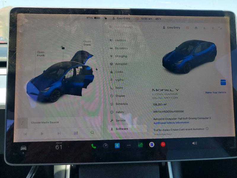 Продаж на аукціоні авто 2020 Tesla Model Y, vin: 5YJYGDEE5LF056158, номер лоту: 55921476