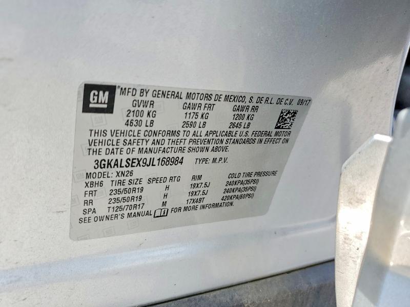 Auction sale of the 2018 Gmc Terrain, vin: 3GKALSEX9JL168984, lot number: 57742086