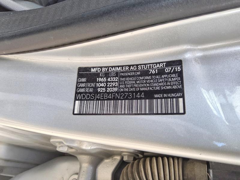 2015 Mercedes-benz Cla მანქანა იყიდება აუქციონზე, vin: WDDSJ4EB4FN273144, აუქციონის ნომერი: 57013586