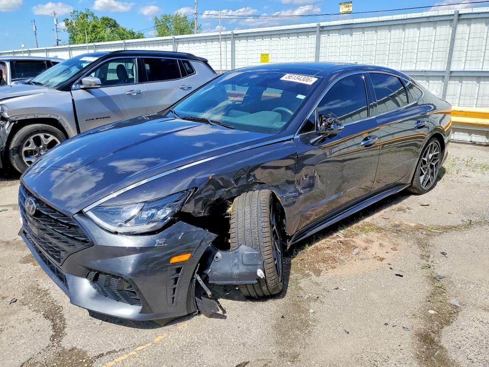 56134306 :رقم المزاد ، 5NPEK4JC2MH111643 vin ، 2021 Hyundai Sonata مزاد بيع