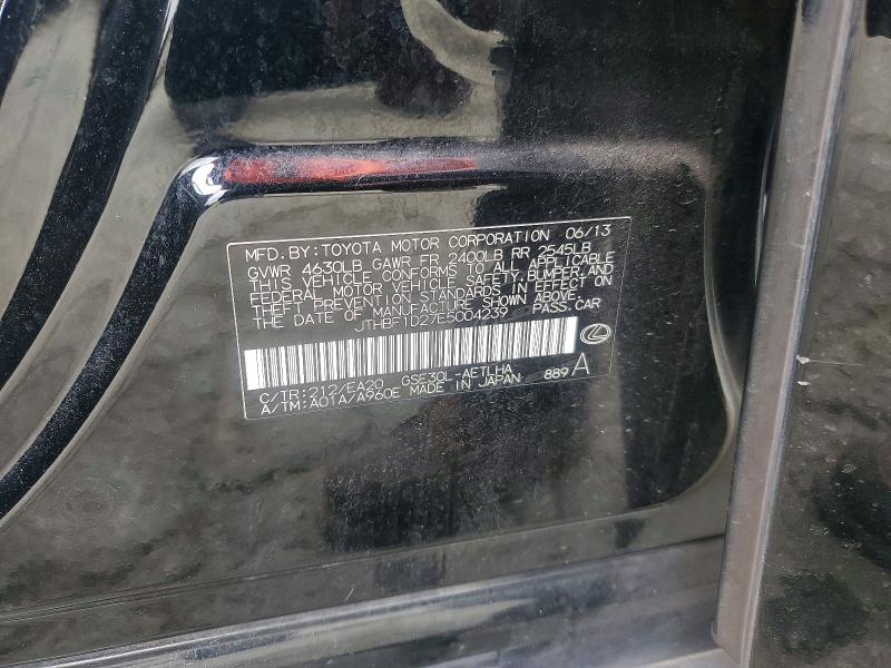 Продаж на аукціоні авто 2014 Lexus Is, vin: JTHBF1D27E5004239, номер лоту: 58475216