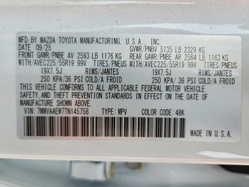 Продажа на аукционе авто 2026 Mazda Cx-50, vin: 7MMVAAEW7TN145758, номер лота: 56981916