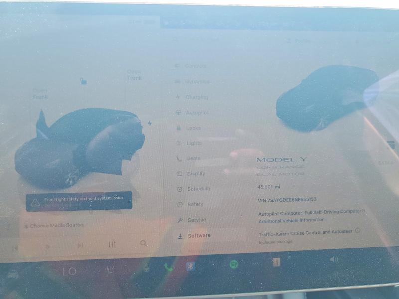 2022 Tesla Model Y მანქანა იყიდება აუქციონზე, vin: 7SAYGDEE6NF555153, აუქციონის ნომერი: 54729106