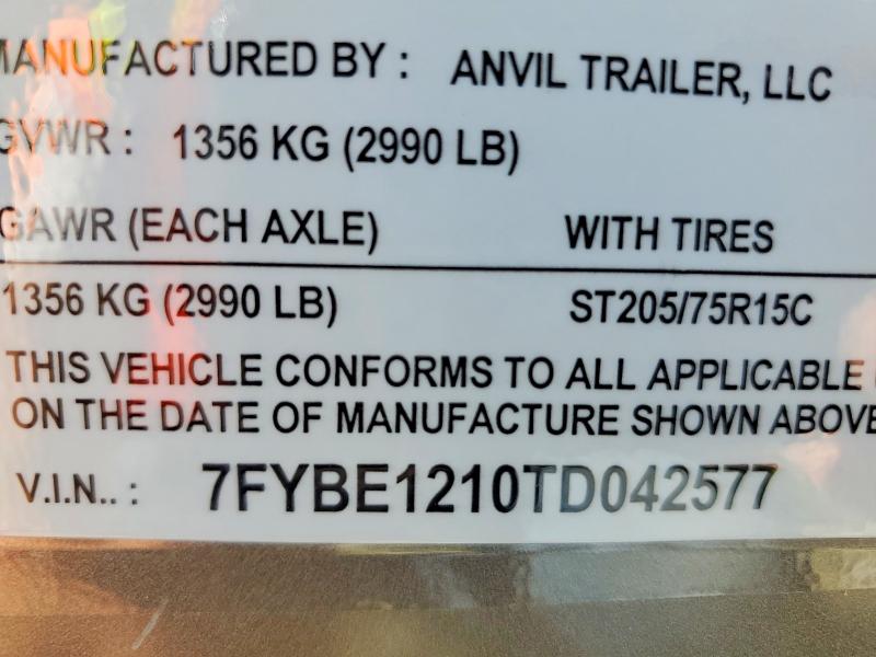 Продаж на аукціоні авто 2026 Anvil Unknown, vin: 7FYBE1210TD042577, номер лоту: 57770146