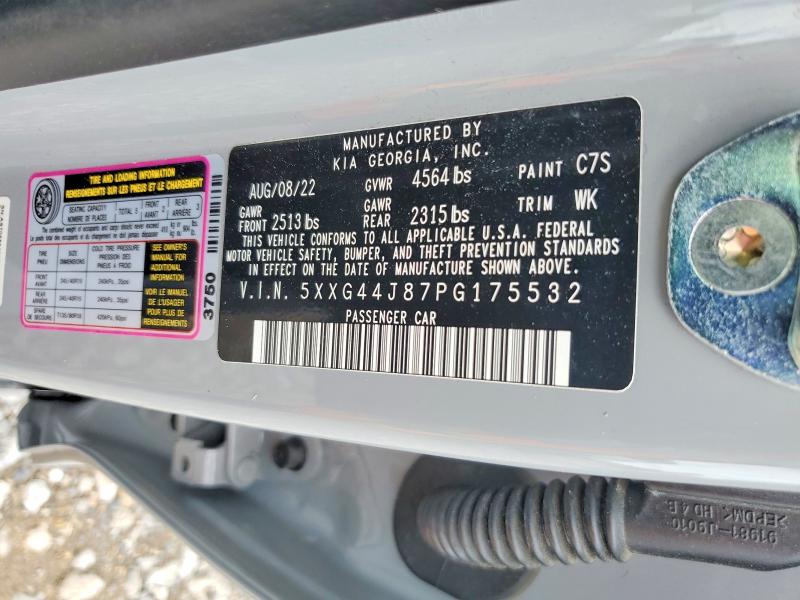 Aukcja sprzedaży 2023 Kia K5, vin: 5XXG44J87PG175532, numer aukcji: 55978526