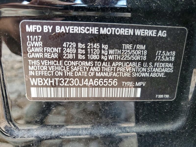 Aukcja sprzedaży 2018 Bmw X1, vin: WBXHT3Z30J4A66556, numer aukcji: 56698176