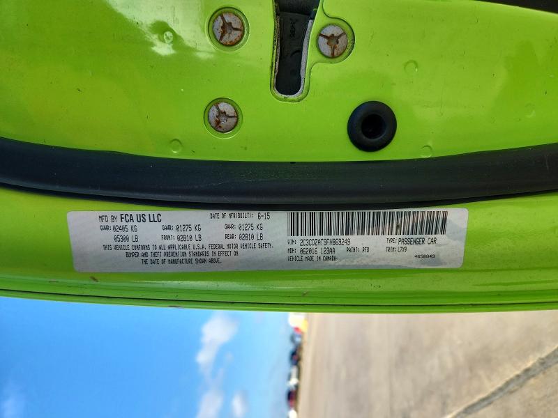 Продажа на аукционе авто 2015 Dodge Challenger, vin: 2C3CDZAT9FH869249, номер лота: 56887836