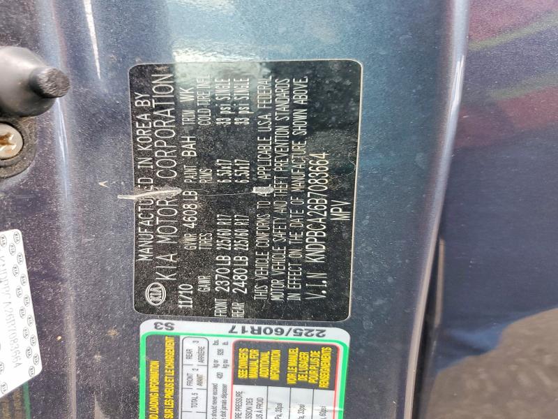 Auction sale of the 2011 Kia Sportage, vin: KNDPBCA26B7083664, lot number: 55448816