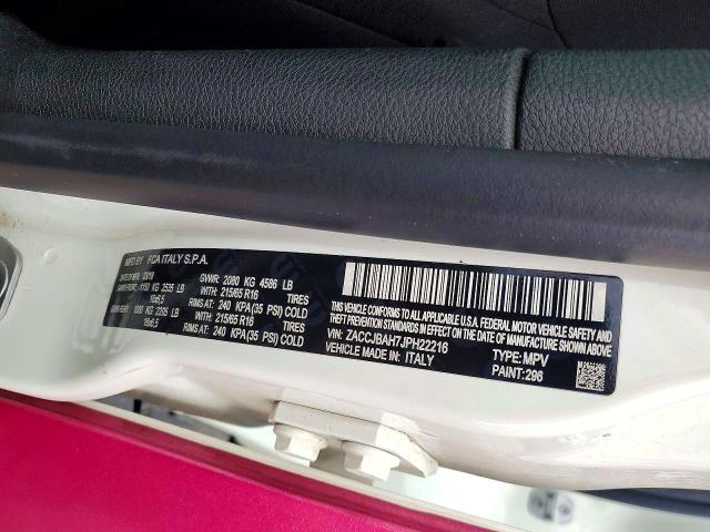 Aukcja sprzedaży 2018 Jeep Renegade, vin: ZACCJBAH7JPH22216, numer aukcji: 57959436