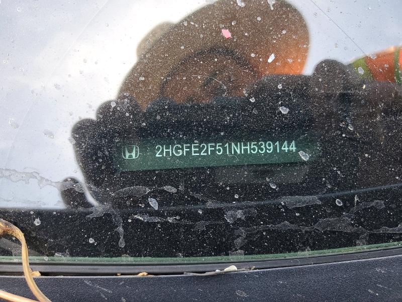 Aukcja sprzedaży 2022 Honda Civic, vin: 2HGFE2F51NH539144, numer aukcji: 55096896