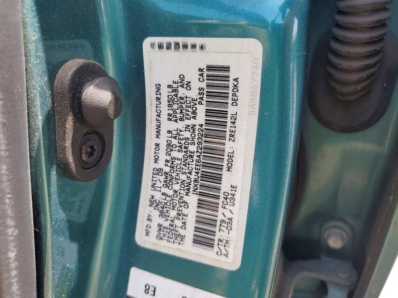 Aukcja sprzedaży 2010 Toyota Corolla, vin: 1NXBU4EE6AZ293224, numer aukcji: 57203526