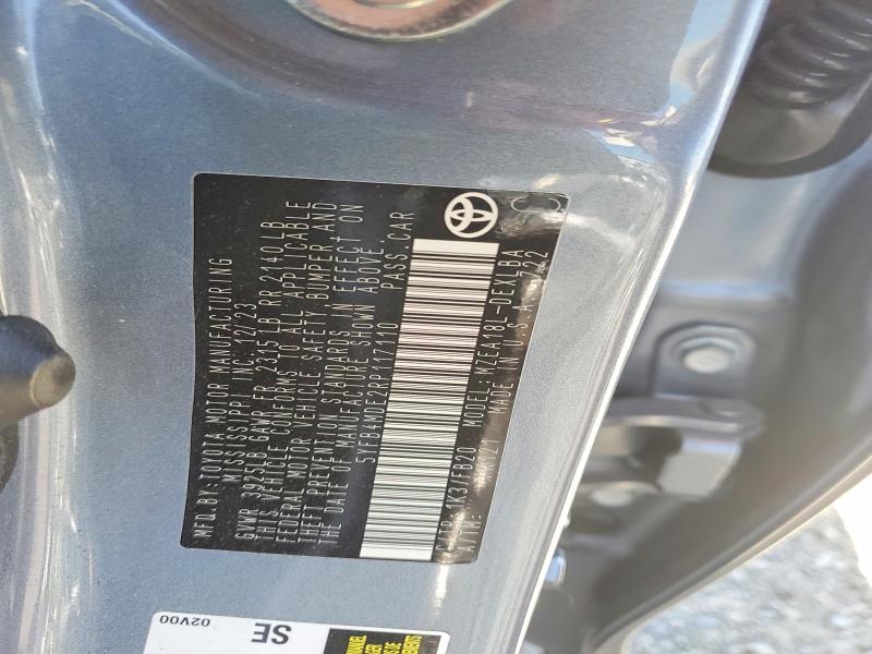 Aukcja sprzedaży 2024 Toyota Corolla, vin: 5YFB4MDE2RP117110, numer aukcji: 59169376