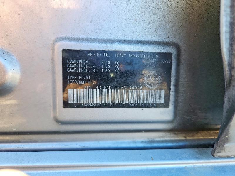 Продажа на аукционе авто 2010 Subaru Legacy, vin: 4S3BMGG66A3244056, номер лота: 57726386