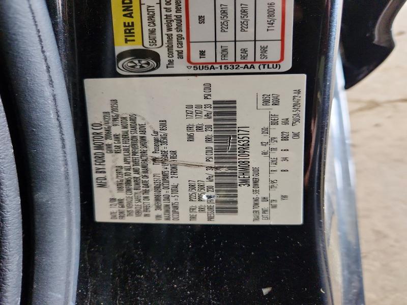 Продажа на аукционе авто 2009 Mercury Milan, vin: 3MEHM08109R635171, номер лота: 59017856