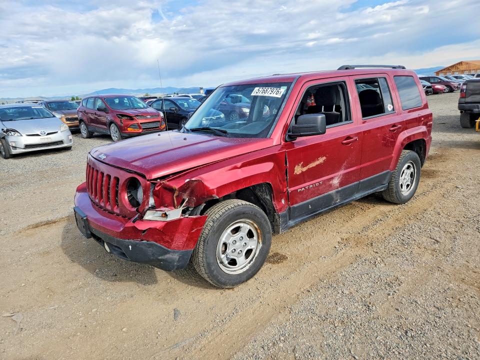 57687976 :رقم المزاد ، 1C4NJRBB1FD135673 vin ، 2015 Jeep Patriot مزاد بيع